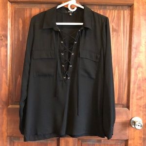 Black sheet blouse